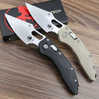 8.5'' New Stone Wash M390 Blade G10 Handle Survival Pocket Folding Tool VTF157