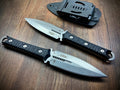 9'' New DoubleEdge M390 Blade G10 Handle Tactics Boot Dagger Hunting Knife VTH59