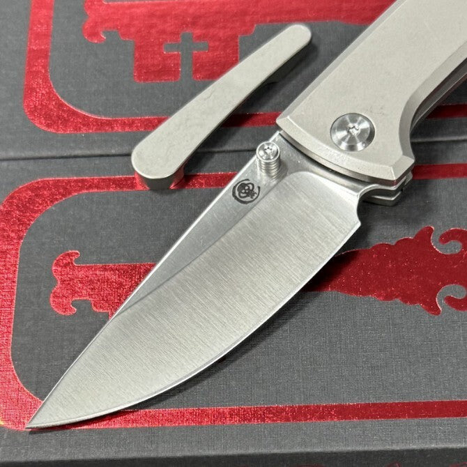 7'' New Folding Knife M390 Blade Full T4C Titanium Handle  Camping Knife VTF95