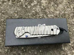 7'' New Damascus Blade Sebenza 21 Style Full T4C Handle Folding Tool DF05M