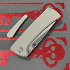7'' New Folding Tool M390 Blade Full T4C Titanium Handle  Camping Tool VTF95