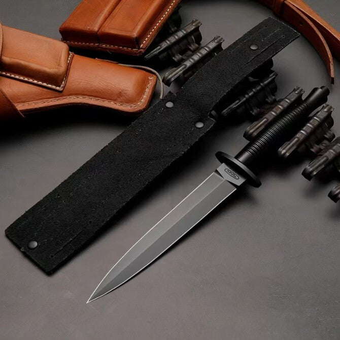 11''New DoubleEdge AUS-10 Blade Steel Handle Tactic Survival Hunting Knife VTH88