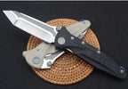 9" New Manual Folding Tool D2 Blade G10 Handle  Pocket Tool DF137