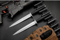 New DoubleEdge N690 Blade GlassFiber Handle Tactics Survival Hunting Knife VTH55