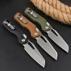 8.5'' New Stone Wash M390 Blade G10 Handle Camping Folding Pocket Tool VTF102
