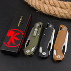 8.5'' New Stone Wash M390 Blade G10 Handle Camping Folding Pocket Tool VTF102