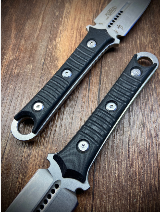 9'' New DoubleEdge M390 Blade G10 Handle Tactics Boot Dagger Hunting Knife VTH59