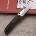 8''New VG10 Blade TC4 Inlay Carbon Fiber Handle CampingFolding Tool VTF189