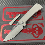 7'' New Folding Tool M390 Blade Full T4C Titanium Handle  Camping Tool VTF95