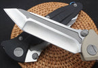 9" New Manual Folding Tool D2 Blade G10 Handle  Pocket Tool DF137