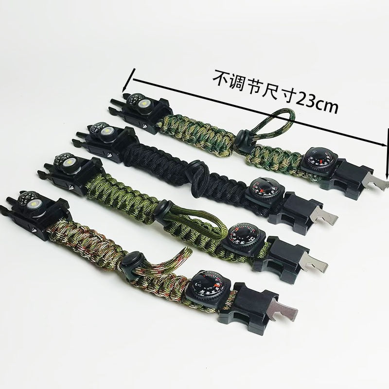 15-in-1 Outdoor Survival Paracord Bracelet