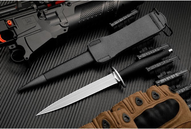 New DoubleEdge N690 Blade GlassFiber Handle Tactics Survival Hunting Knife VTH55