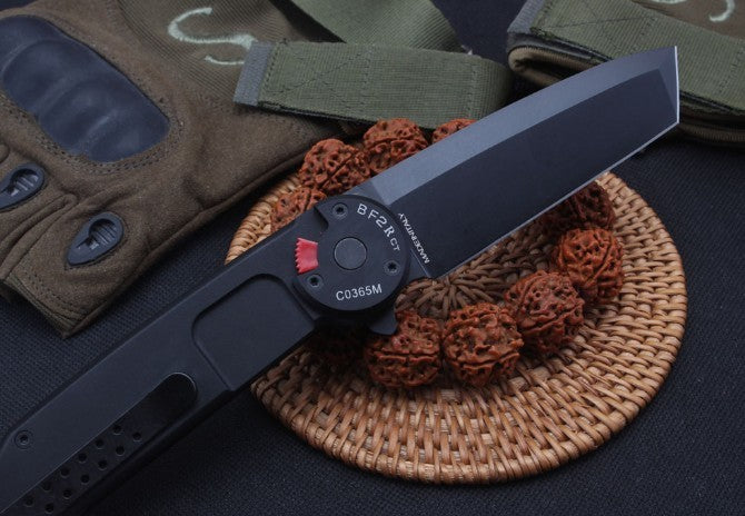 8'' New CNC Fast Opening 3MM Blade Aluminum Handle  Pocket Folding Knife VTF126