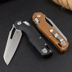 8.5'' New Stone Wash M390 Blade G10 Handle Camping Folding Pocket Tool VTF102