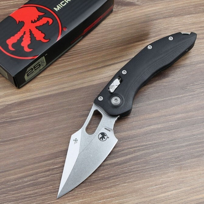 8.5'' New Stone Wash M390 Blade G10 Handle Survival Pocket Folding Knife VTF157