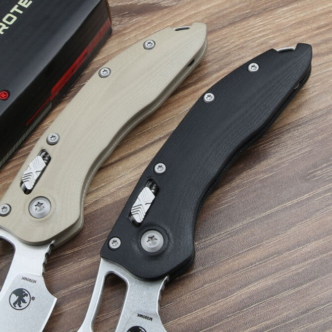 8.5'' New Stone Wash M390 Blade G10 Handle Survival Pocket Folding Knife VTF157
