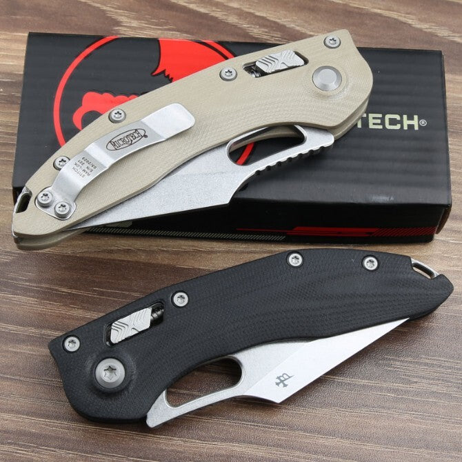8.5'' New Stone Wash M390 Blade G10 Handle Survival Pocket Folding Knife VTF157