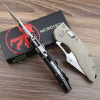 8.5'' New Stone Wash M390 Blade G10 Handle Survival Pocket Folding Tool VTF157