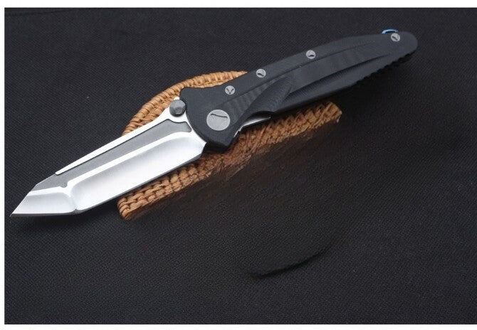 9" New Manual Folding Knife D2 Blade G10 Handle Line Lock Pocket Knife DF137