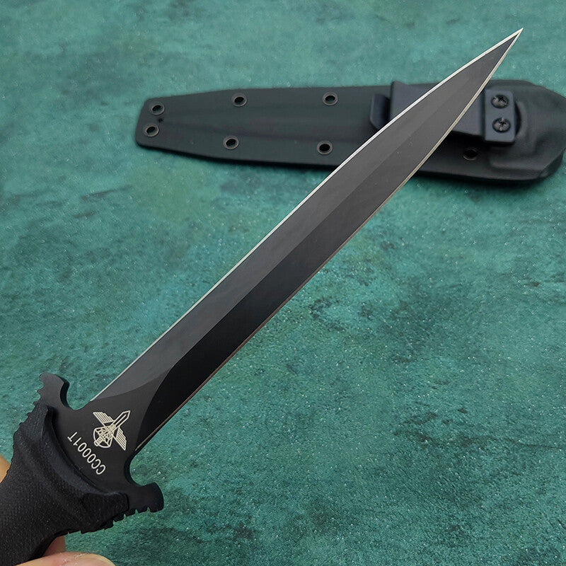 13'' New Double Edge N690 Blade G10 Handle Tactics Survival Hunting Knife VTH72