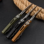 8.5'' New Stone Wash M390 Blade G10 Handle Camping Folding Pocket Tool VTF102
