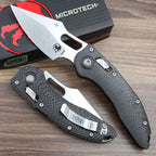 8.5'' New StoneWash M390 Blade Carbon Fibre Handle Survival Folding Tool VTF154