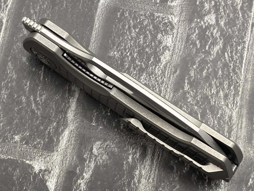 Twosun TS559 Titanium Folding Knife – 14C28N Stonewash Blade