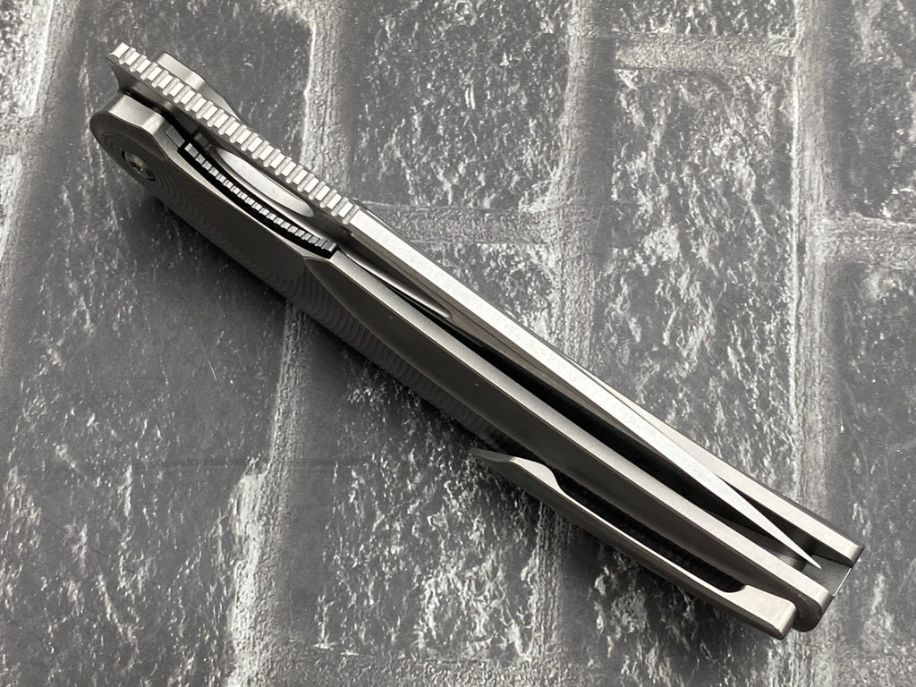 TwoSun TS455 Folding Knife – 14C28N Blade TC4 Titanium Handle