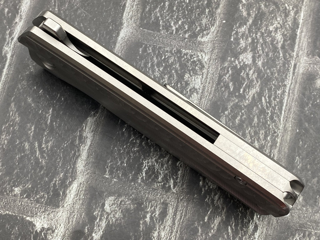 TwoSun TS490 Folding Knife – 14C28N Blade Titanium Handle