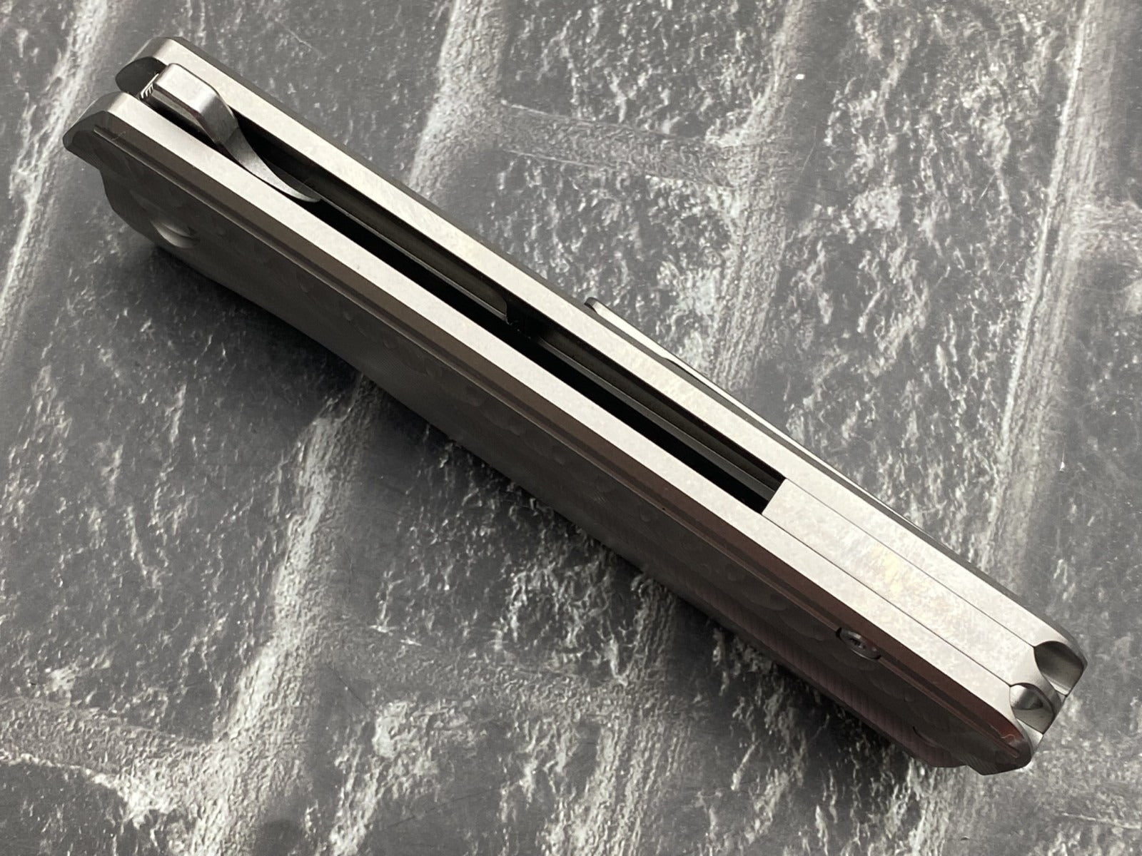 TwoSun TS490 Folding Knife – 14C28N Blade Titanium Handle