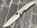 TwoSun TS455 Folding Knife – 14C28N Blade TC4 Titanium Handle