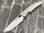 TwoSun TS455 Folding Knife – 14C28N Blade TC4 Titanium Handle