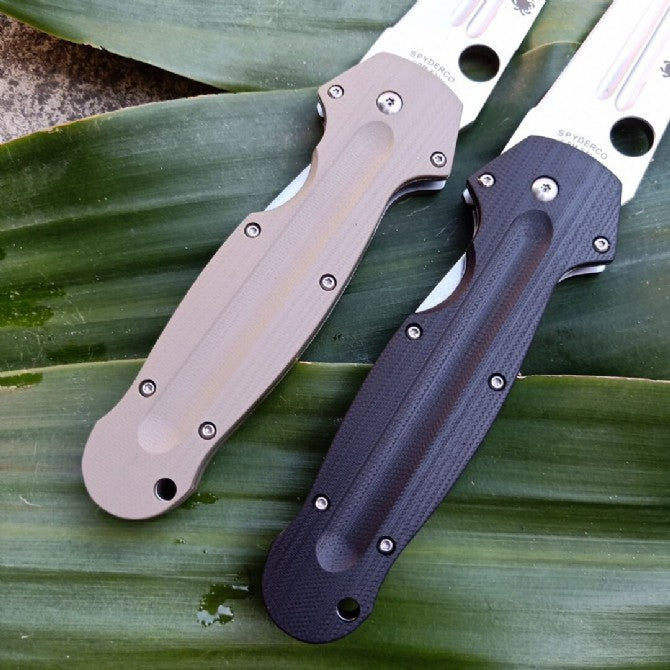 Folding Pocket Knife D2 Steel Blade G10 Handle Ball Bearing System EDC Knife C125GP
