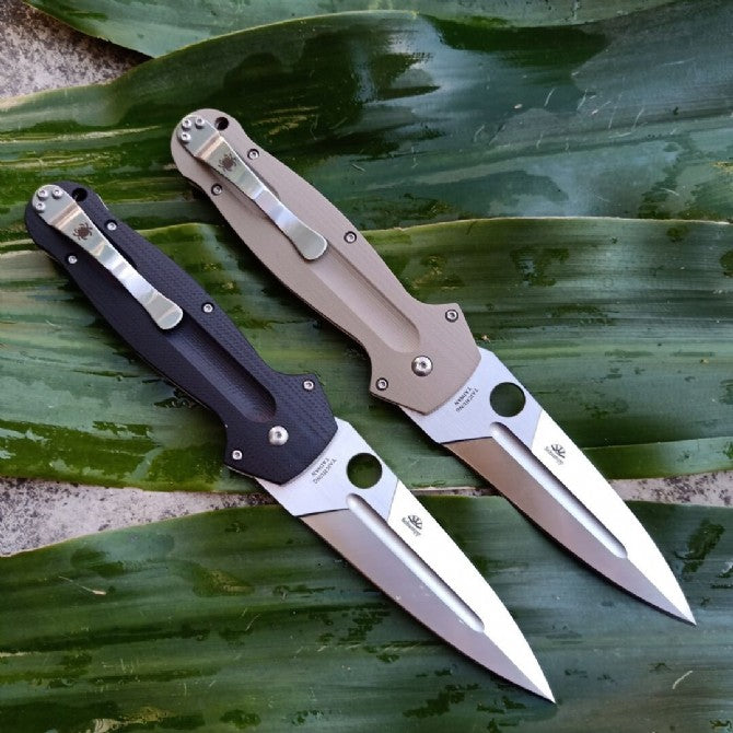 Folding Pocket Knife D2 Steel Blade G10 Handle Ball Bearing System EDC Knife C125GP