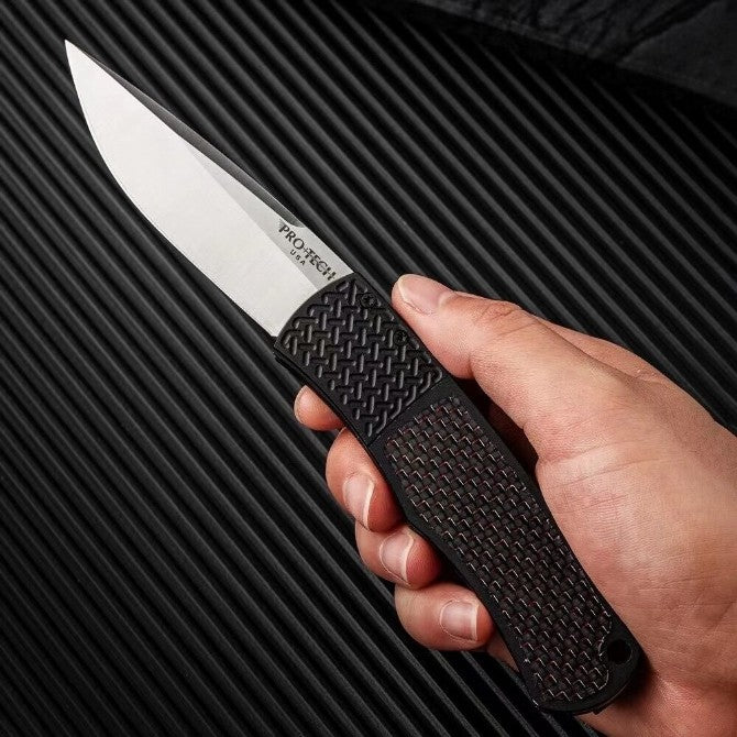 PROTECH Magic BR-1 | 154CM Steel Side-Opening  Tool | Colored Carbon Fiber & Aircraft Aluminum Handle