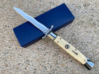 10'' New 440C Blade Acrylic Handle Lockback s Folding Pocket Tool VTF28
