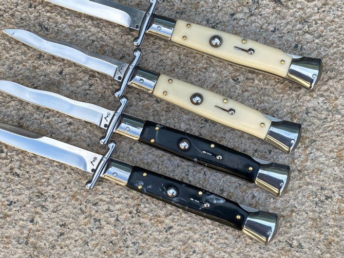 10'' New 440C Blade Acrylic Handle Lockback Tactics Folding Pocket Knife VTF28