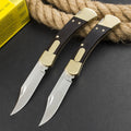 8.5'' New 440C Blade Wood Handle Back Lock Folding Pocket Knife VTF166