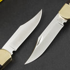 8.5'' New 440C Blade Wood Handle Back Lock Folding Pocket Tool VTF166