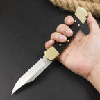 8.5'' New 440C Blade Wood Handle Back Lock Folding Pocket Tool VTF166