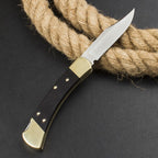 8.5'' New 440C Blade Wood Handle Back Lock Folding Pocket Tool VTF166