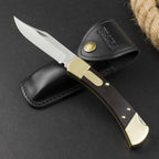 8.5'' New 440C Blade Wood Handle Back Lock Folding Pocket Tool VTF166