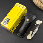 8.5'' New 440C Blade Wood Handle Back Lock Folding Pocket Tool VTF166