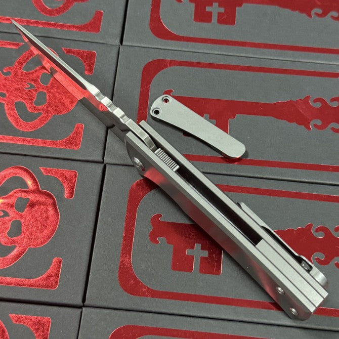VTF107 M390 Titanium Folding Knife – Fast Opening EDC Knife