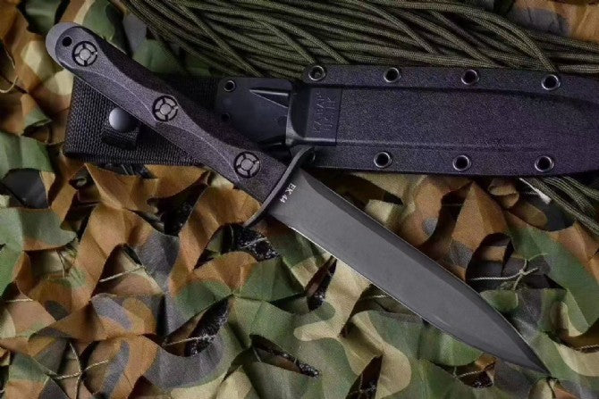 12'' New 1905 Steel Blade Fiberglass Handle Full Tang Tactics Hunting Knife EK44