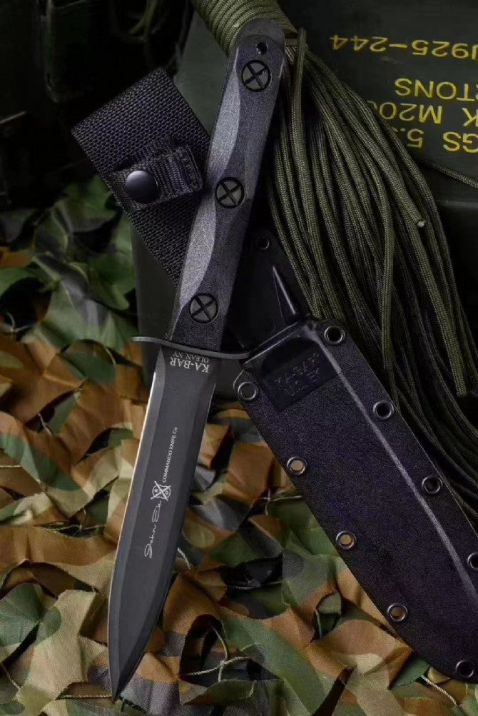 12'' New 1905 Steel Blade Fiberglass Handle Full Tang Tactics Hunting Knife EK44