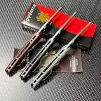 Folding Pocket Knife 9Cr18MoV Blade G10 Handle 59HRC EDC Camping Knife C240