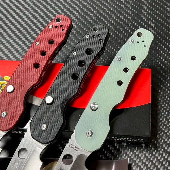 Folding Pocket Knife 9Cr18MoV Blade G10 Handle 59HRC EDC Camping Knife C240