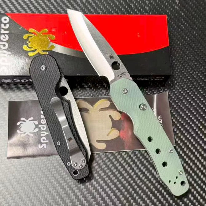 Folding Pocket Knife 9Cr18MoV Blade G10 Handle 59HRC EDC Camping Knife C240