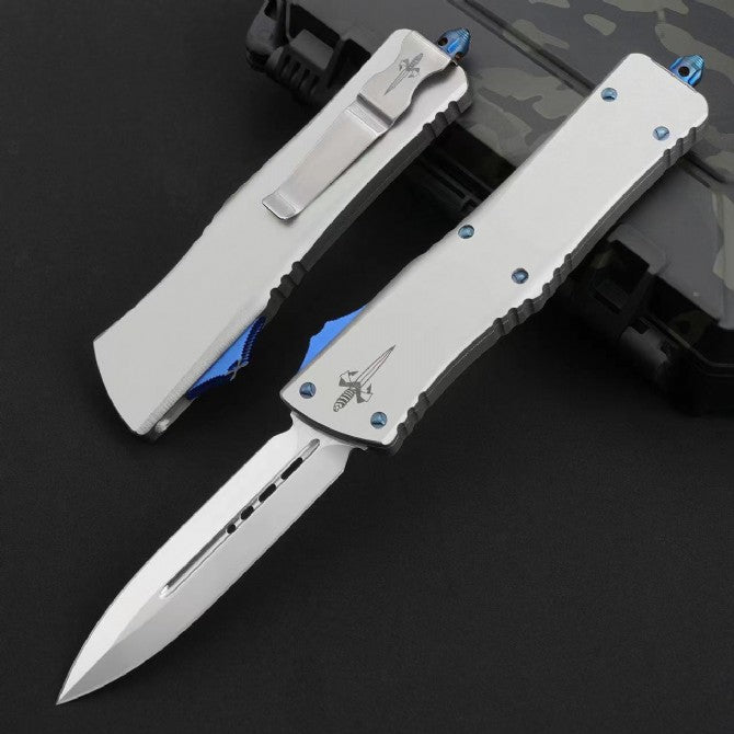 D2 Steel CNC Tactical Folding Knife – T6 Aviation Aluminum Handle